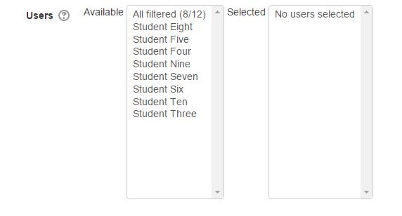 Bulk User Action in Moodle or Totara Learn Filter