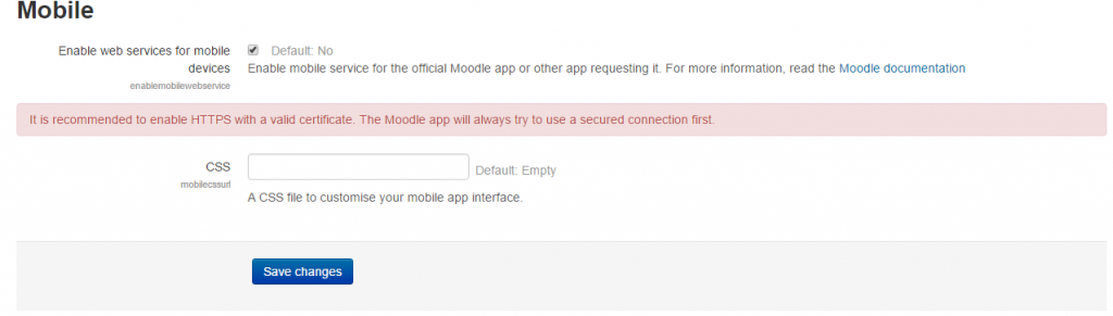 Moodle Mobile Application