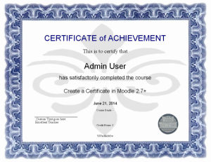 Moodle Plugin Certificate Example