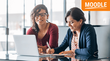 Moodle cloud office laptop women