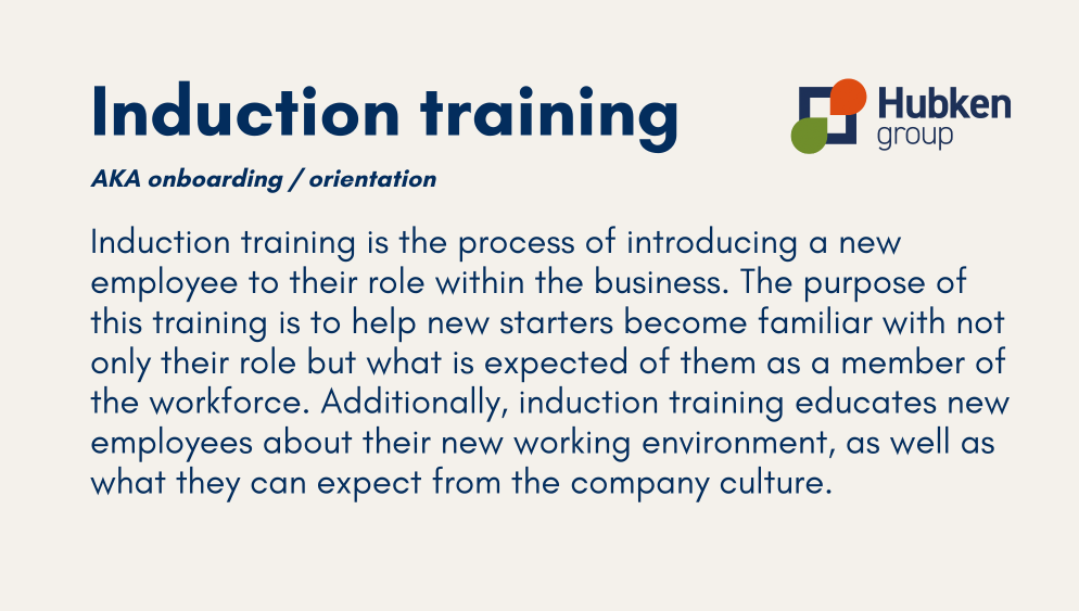 what is induction training? definition