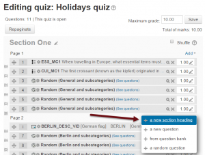 Moodle 2.9 Quiz activity