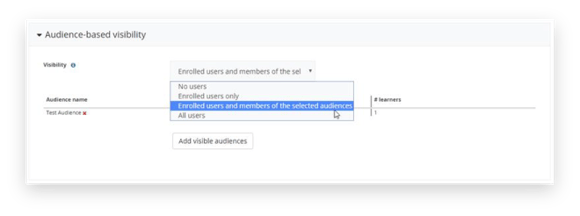 Make courses visible - Totara Learn