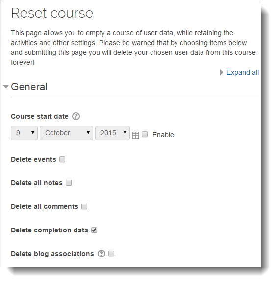 Manage recurring courses