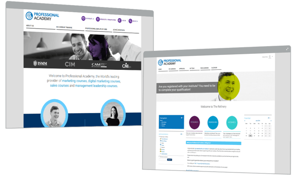 Professional Academy LMS Branding