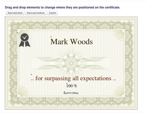 Custom certificates - Moodle - Hubken Group