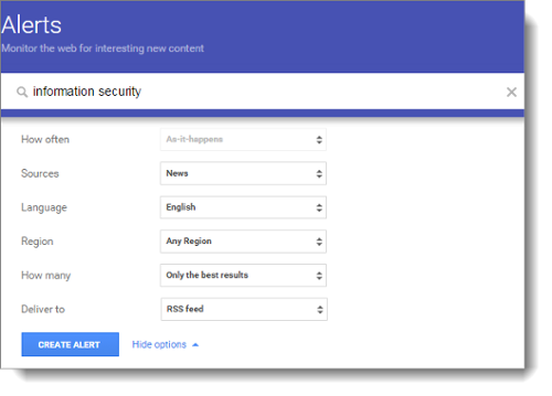 Moodle RSS feeds