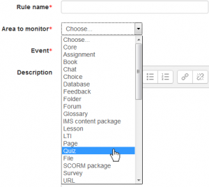 Events Monitoring in Moodle