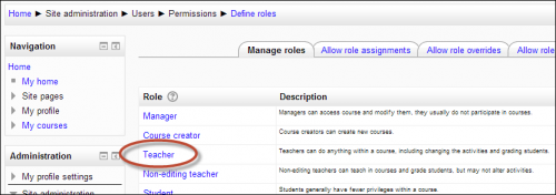 Simplifying Moodle