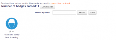 Moodle badges