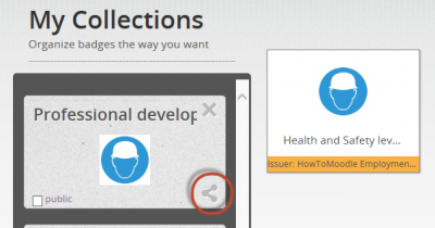Moodle badges - My collections