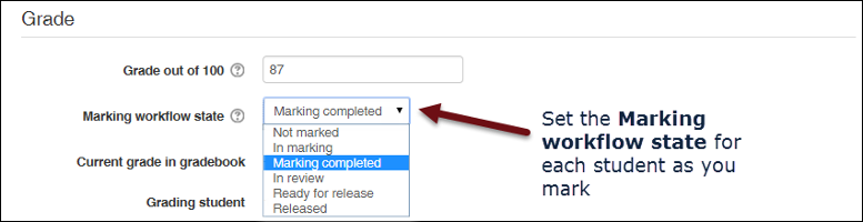 Reveal assignment grades and feedback