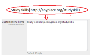 Custom Menu feature in Moodle