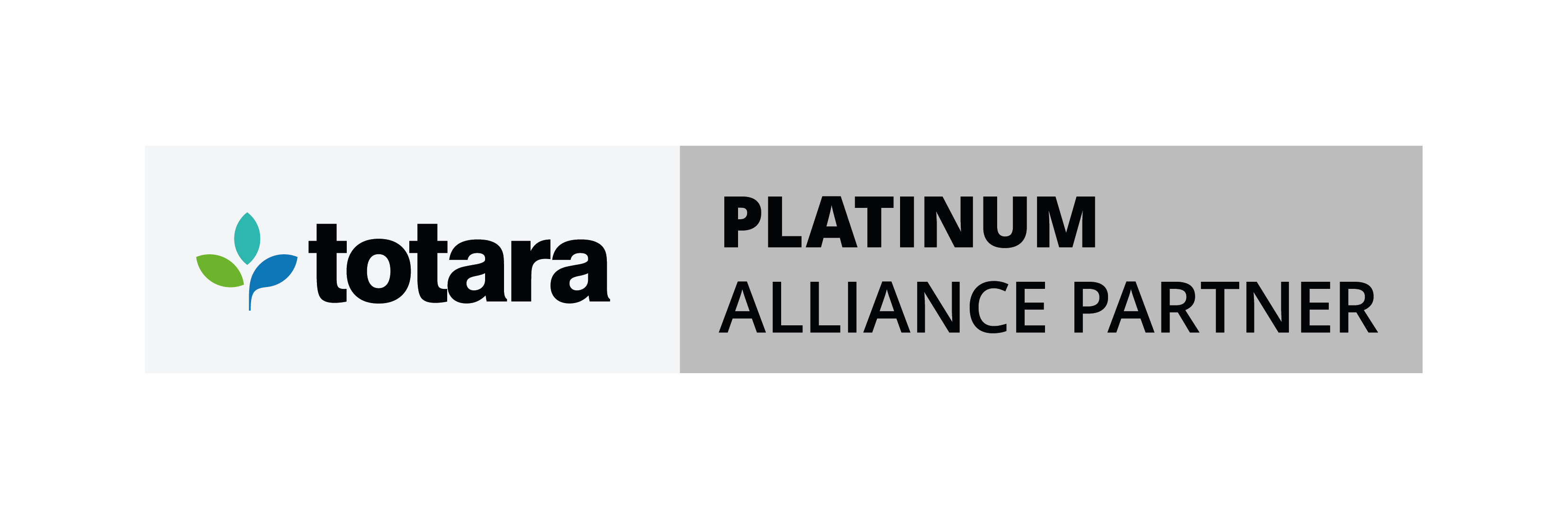 Totara Alliance Partner Status Logo Landscape Platinum