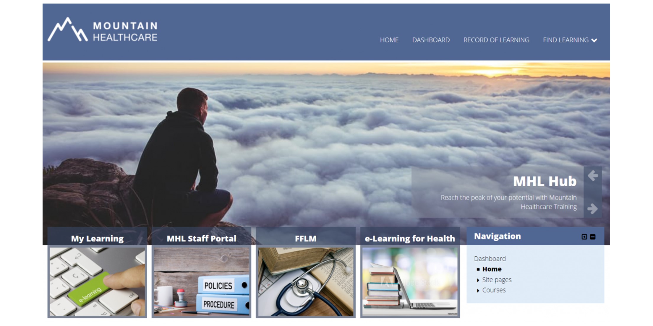 e-Learning for Healthcare - Mountain Healthcare Screenshot