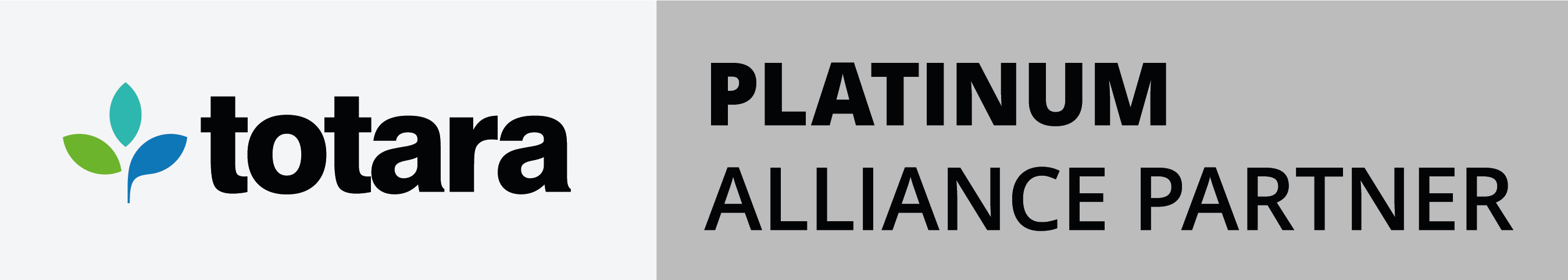 Totara Alliance Partner Status Logo Landscape Platinum